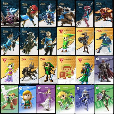 nfc tag card zelda|Zelda botw amiibo cards.